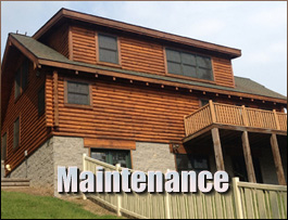  Wheatcroft, Kentucky Log Home Maintenance