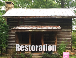 Historic Log Cabin Restoration  Wheatcroft, Kentucky